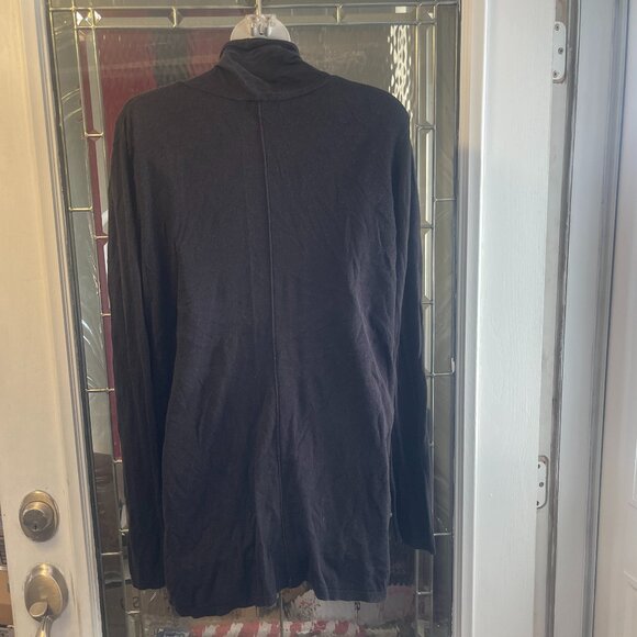 Women's Express Light Black Long Sleeve Open Cardigan Sweater Size L - Picture 2 of 3